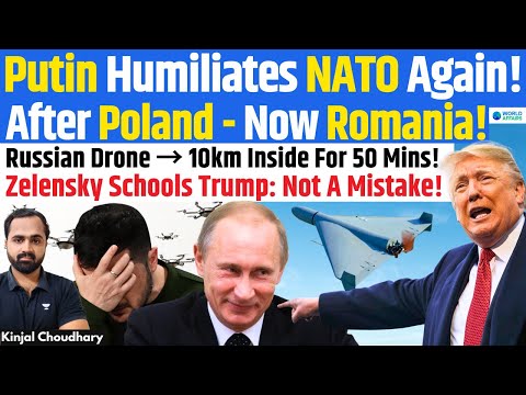 NATO Humiliated- Russian Drones Enter Romania After Poland! Zelensky Warns EU! Trump! Tariff! Kinjal