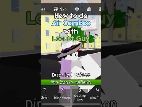 how to do air combos with locust guy in jjs | roblox #roblox #jujutsushenanigans #combo