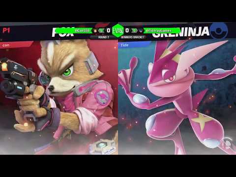 EVAC 1/2/19 - SSBU - Con (Fox/Falco) vs Tideray (Greninja)