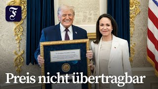 Machado schenkt Trump Nobelpreis-Medaille