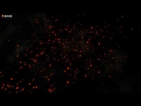 Night Fire Sparks Dark Background Video🔥12 hrs Crackling Fire Sounds Effect & Black Screen 12 hours