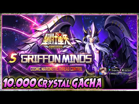 10.000 Crystal GACHA!! GRIFFON MINOS [BEST DMG CONTROLLER] - Saint Seiya Awakening