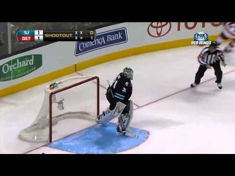 Full Shootouts - Detroit Red Wings vs San Jose Sharks . Feb 28 2013