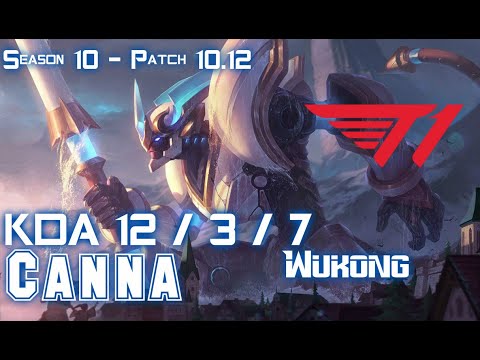 T1 Canna WUKONG vs AKALI Top - Patch 10.12 KR Ranked