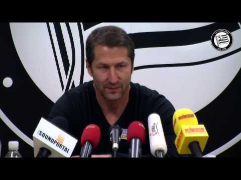 SK Sturm: Mediabriefing vor SK Rapid Wien (ÖFB Samsung Cup 2014/15)