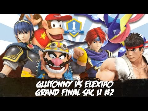 SAC U #2 - Elexiao (Greninja/Roy/Ryu) vs Glutonny (Marth/Wario/Diddy) - Grand Finals