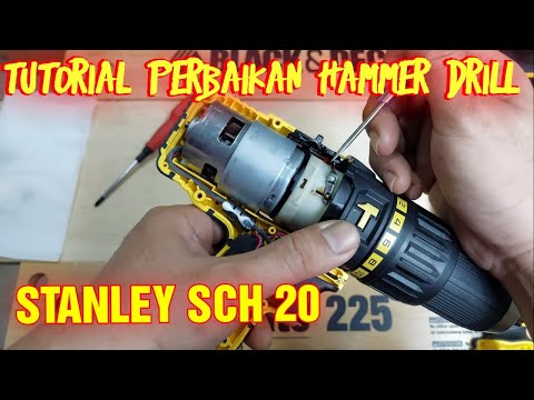 TUTORIAL REPAIR AND MAINTENANCE OF THE HAMMER DRILL STANLEY SCH 20 - DUE TO LESS GREASE
