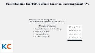 How to Fix Samsung Smart TV “800 Resource Error” – Network & DNS Settings