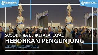 Hebohkan Suporter Piala Dunia 2022, Ini Sosok Pria Berkepala Kapal di Stadion Al Janoub