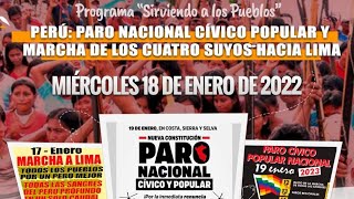 PARO NACIONAL CÍVICO POPULAR Y MARCHA DE LOS CUATRO SUYOS HACIA LIMA 