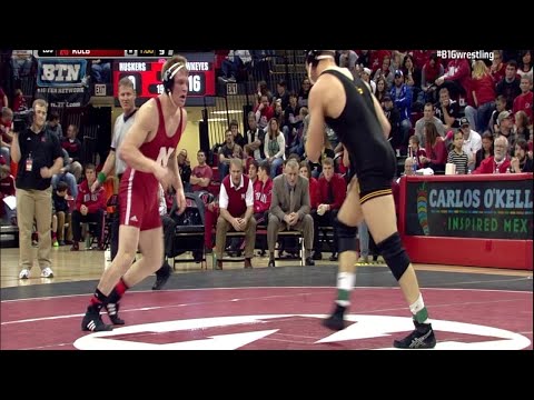 Big Ten Rewind: 2014 Wrestling - 197 LBs - Iowa's Nathan Burak vs. Nebraska's Caleb Kolb