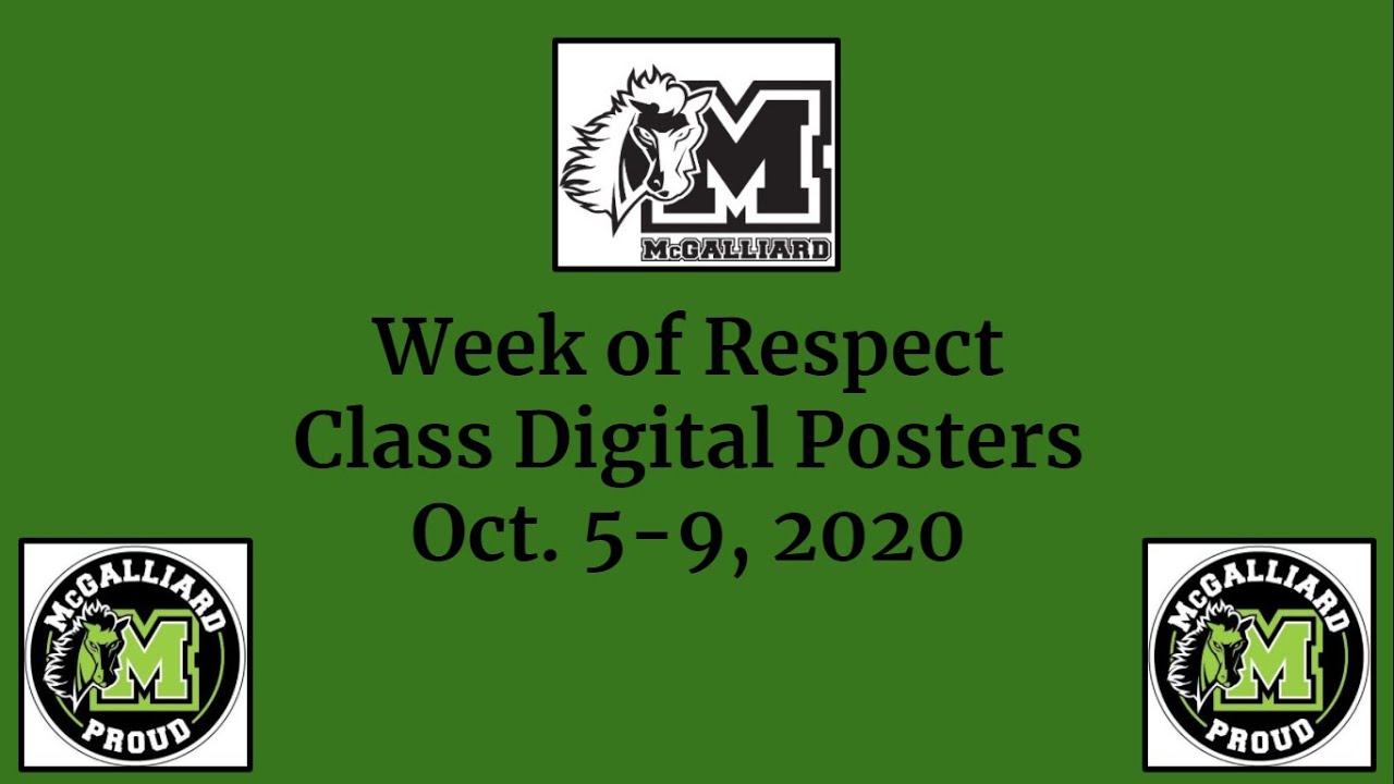 Week of Respect Digital Posters October 2020
