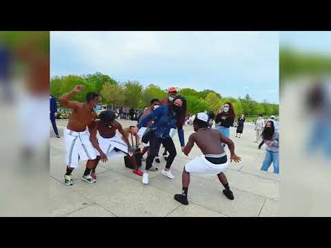 Uncle Azeez and his Towel Squad Dancing to Shotan at Lincoln Memorial DC