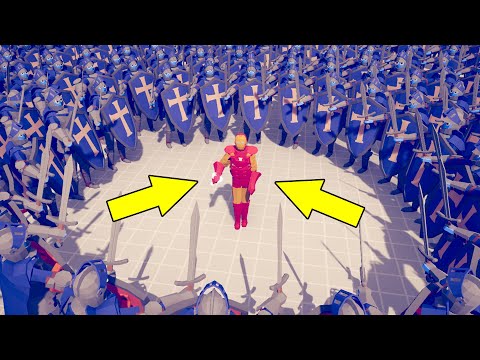 IRON MAN vs 50x MELEE UNITS | TABS Unit Creator | Totally Accurate Battle Simulator