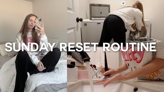 SUNDAY RESET ROUTINE: fresh sheets, plan my week, set new habits, getting my life together!