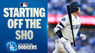 Shohei Ohtani crushes a leadoff home run for the Dodgers! ☄️ (25th career leadoff HR ????) | 大谷翔平ハイライト