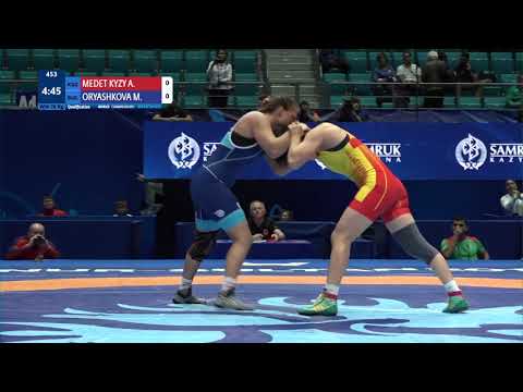 Qual. WW - 76 kg: A. MEDET KYZY (KGZ) v. M. ORYASHKOVA (BUL)
