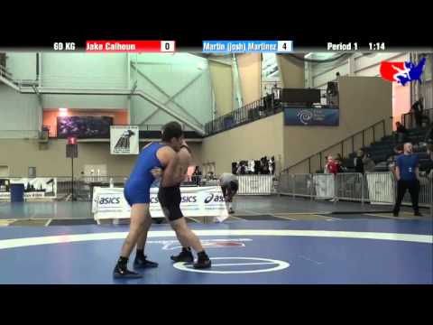 Jake Calhoun vs. Martin (josh) Martinez at 2013 ASICS University Nationals - GR