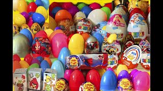 Киндер Сюрпризы,Unboxing Kinder Surprise Eggs Мега Сборник Скуби-Ду,Дисней Тачки,Barbie