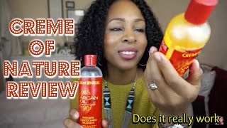 MY OVER 40 - NATURAL HAIR | IS CREME OF NATURE REALLY GOOD FOR YOUR HAIR? | REVIEW