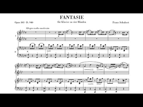 Schubert: Fantasia in F Minor, D. 940 (Op. 103) - Alfred Brendel, Evelyne Crochet, 1961 - TV-S 34479