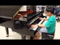 12 years old boy(PianoMinion) play Guren no ...