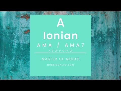 MASTER OF MODES - IONIAN SOLO - ROBBIE CALVO