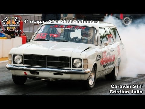 Caravan 6 cil aspirado - Cristian Julio - 4ª etapa Velopark Series de Arrancada 2013