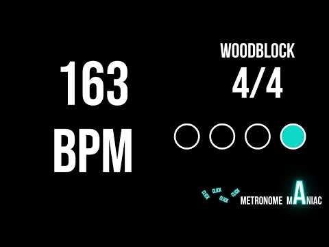 Metronome 163 BPM 4/4 - Woodblock