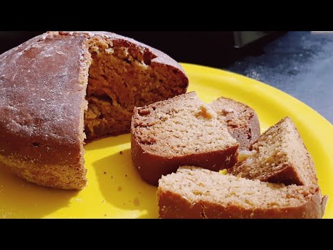 Whole Wheat Banana Cake || Eggless Cake - DINE with Sharmistha