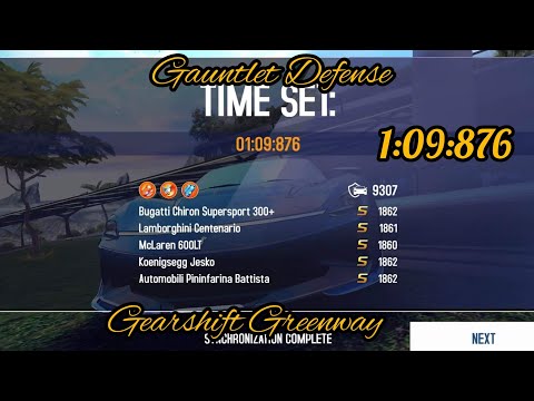 Asphalt 8 | Gauntlet Defense Gearshift Greenway 1:09:876
