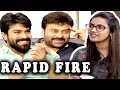 Niharika Rapid Fire Questions With Chiranjeevi And Ramcharan Silly Monks