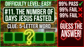Can You Solve This Bible Crossword ✝️ |Interactive Game | Bible Puzzle Series