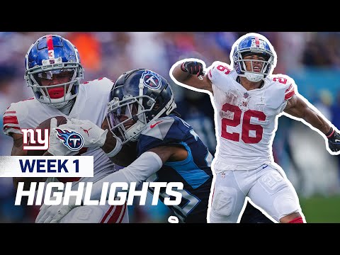 TOP Highlights: Week 1 WIN Giants vs. Titans | New York Giants