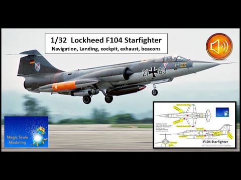 Magic Scale Modeling - 1/32 Lockheed F104 WITH Sound