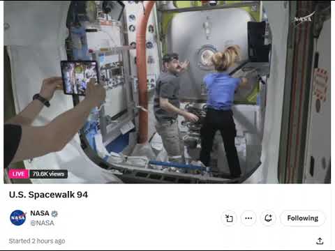 The Feeling Of Weightlessness NASA Astronauts Preparing To Go For SpaceWalk Recorded From Twitter (March 18th)