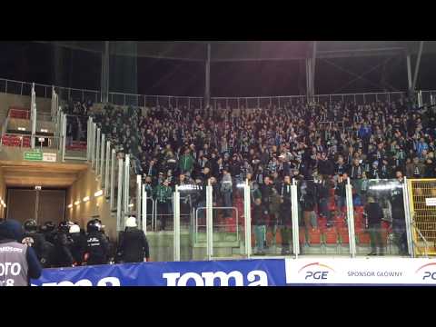 Widzew Łódż - GKS Bełchatów (27.10.2018) kibice po meczu