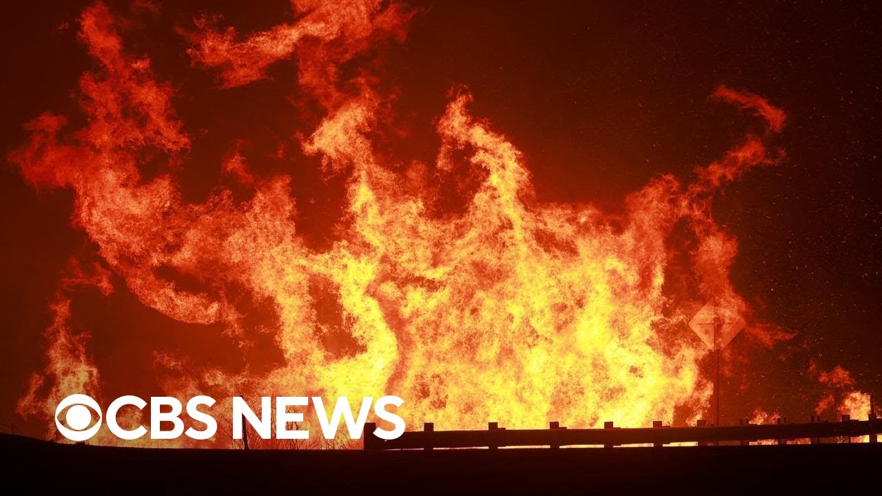 Line Fire rages, strong winds expected for West Coast