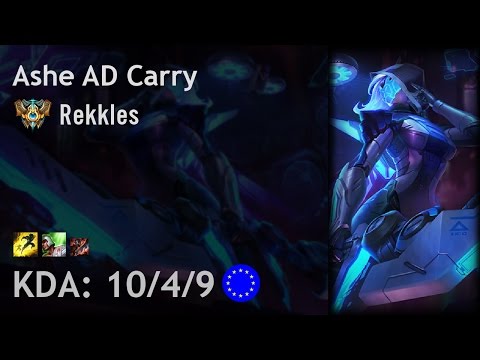 Ashe AD Carry vs Jhin - Rekkles - EUW Challenger Patch 6.24