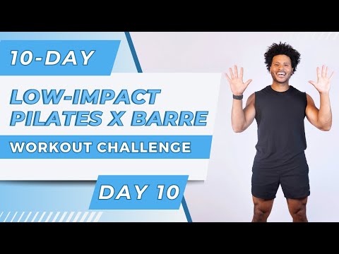 10-Day Low-Impact Pilates x Barre Workout Challenge - Day 10 | Back Fat Burner | No Equipment