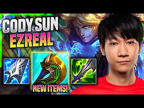 CODY SUN PICKS EZREAL WITH NEW ITEM DIVINE SUNDERER! - Cody Sun Plays Ezreal ADC vs Ashe! |