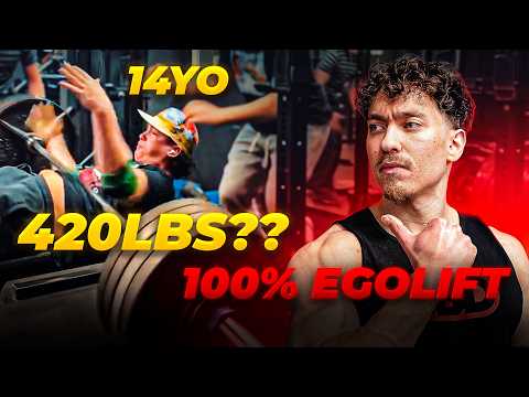 420lbs Bench Press at 14 years old ?? Ego Lifting Disaster