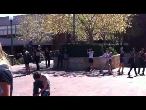 Frozen People (FlashMob) at Curtin University