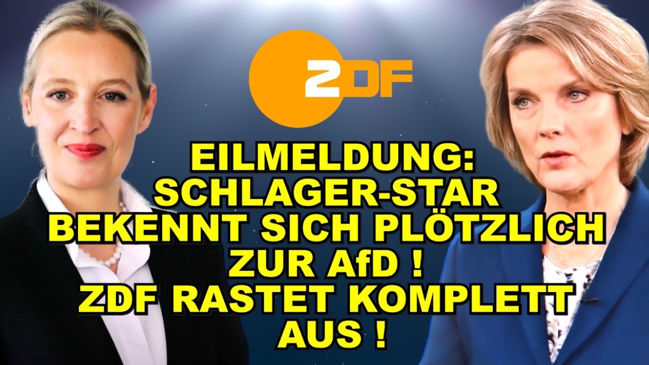 EIL: STAR WECHSELT ZUR AfD! ZDF TOBT!