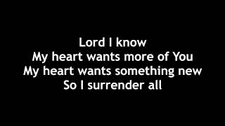 Touch of Heaven with lyrics  (Acoustic /Live  Hillsong Worship) White Words Black Background