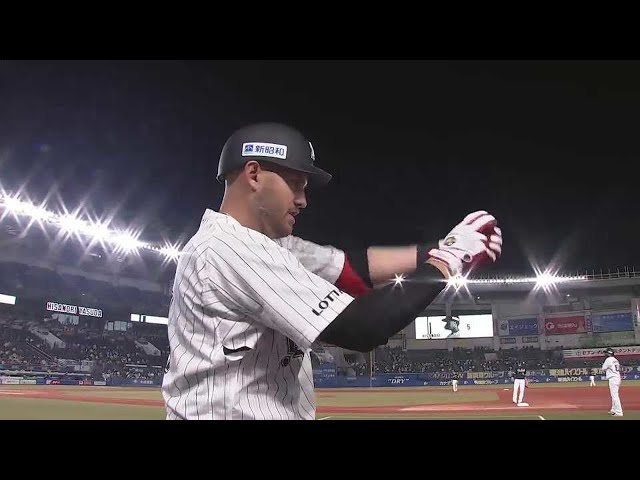 【8回裏】試合終盤に大きな一発!! マリーンズ・レアードの勝ち越しホームラン!! 2021/6/10 M-S