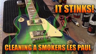 Cleaning a Smokers Les Paul!