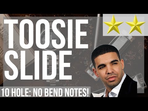 How to play Toosie Slide by Drake on Diatonic Harmonica 10 Holes (Tutorial)