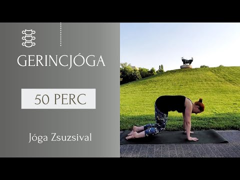 49 perc GERINCJÓGA - erősítsd a törzs izomzatát - Jóga Zsuzsival
