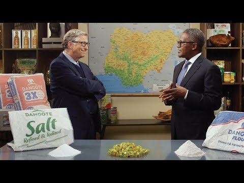 Talking malnutrition with Aliko Dangote